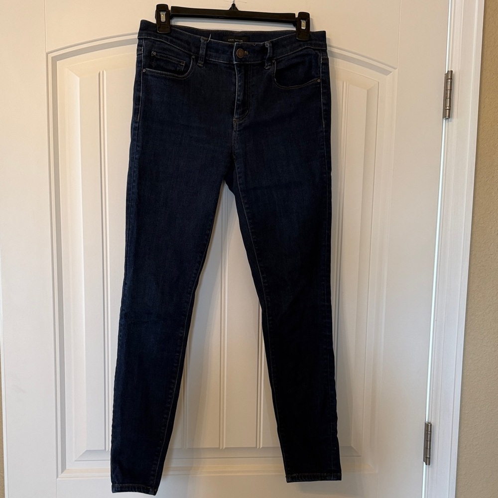Ann Taylor Dark Blue Skinny Jeans